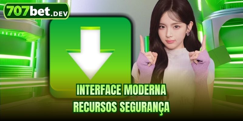 Interface moderna recursos segurança