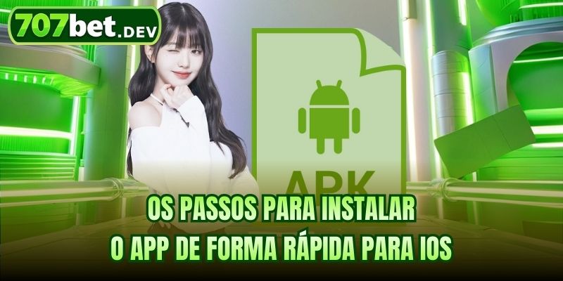 Os passos para instalar o app de forma rápida para iOS